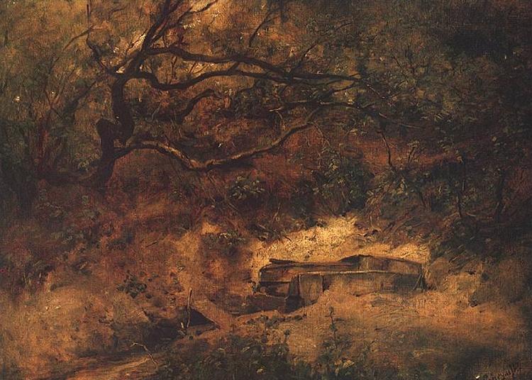 Maksymilian Gierymski Apple-tree over stream oil painting image